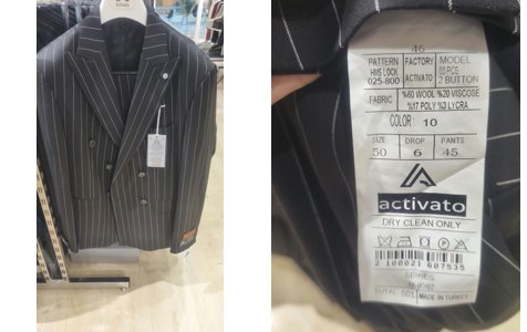 Double-Breasted Suit 501 - Charcoal Stripe