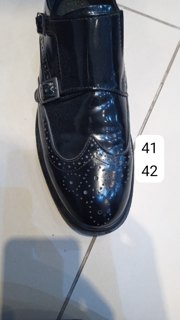 Patent Brogue Monk - Black