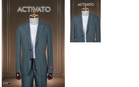 Suit Economic 513 - Teal Check