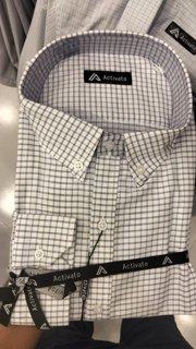 Button-Down Shirt - White/Grey Check