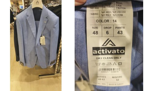 Suit 3PC VIP 605 - Light Blue