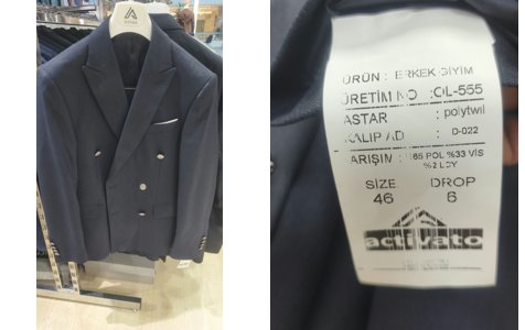 Double-Breasted Suit OL-555 - Navy
