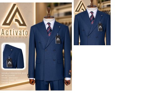 Double-Breasted Suit 501 - Navy