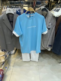 Tee Set Top + Pants - Sky Blue