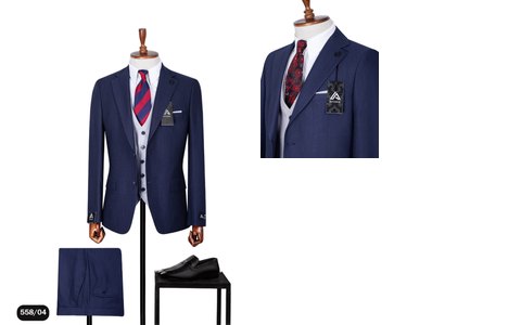 Suit 3PC VIP 558 - Navy
