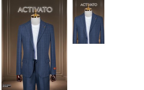 Suit Economic 431 - Navy Check