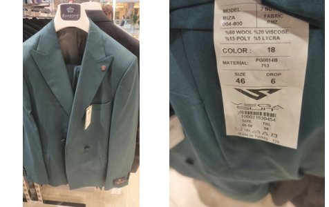 Double-Breasted Suit 729 - Teal