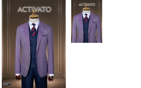 Suit Economic 494 - Purple Pattern