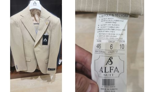 Suit 3PC VIP - Beige Pinstripe